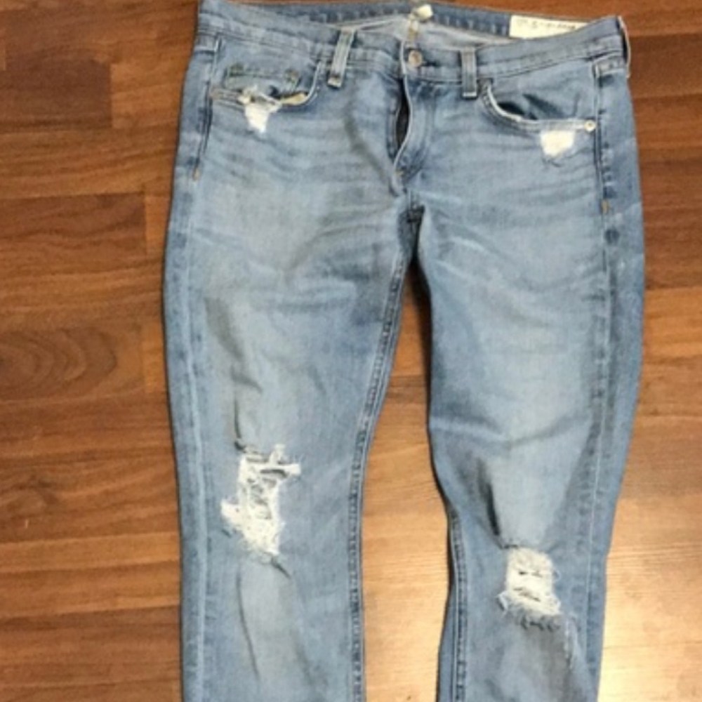 Rag and Bone Boyfriend Jeans - SUNSET with holes